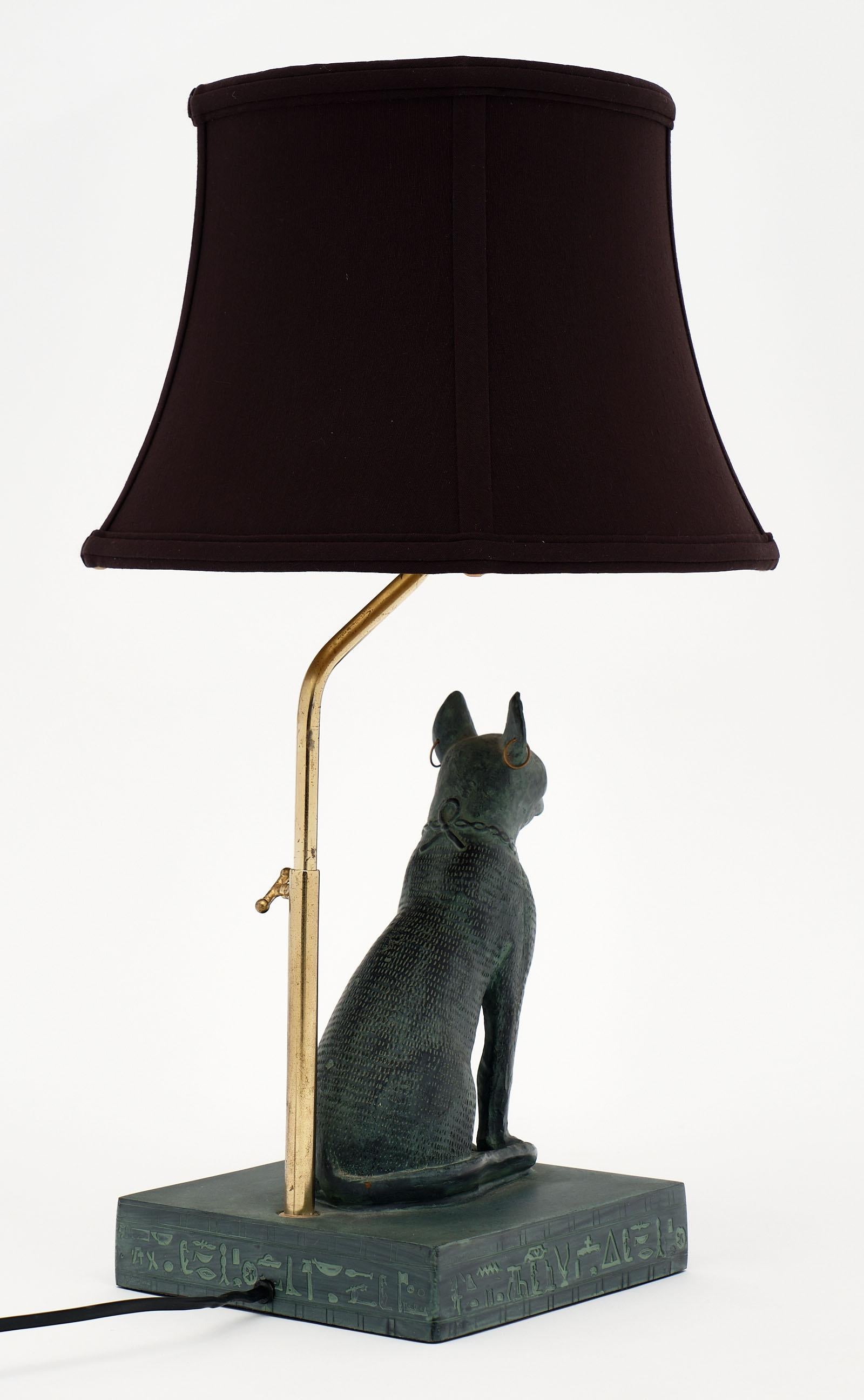 Contemporary Sacred Egyptian Stylized Cat Lamps