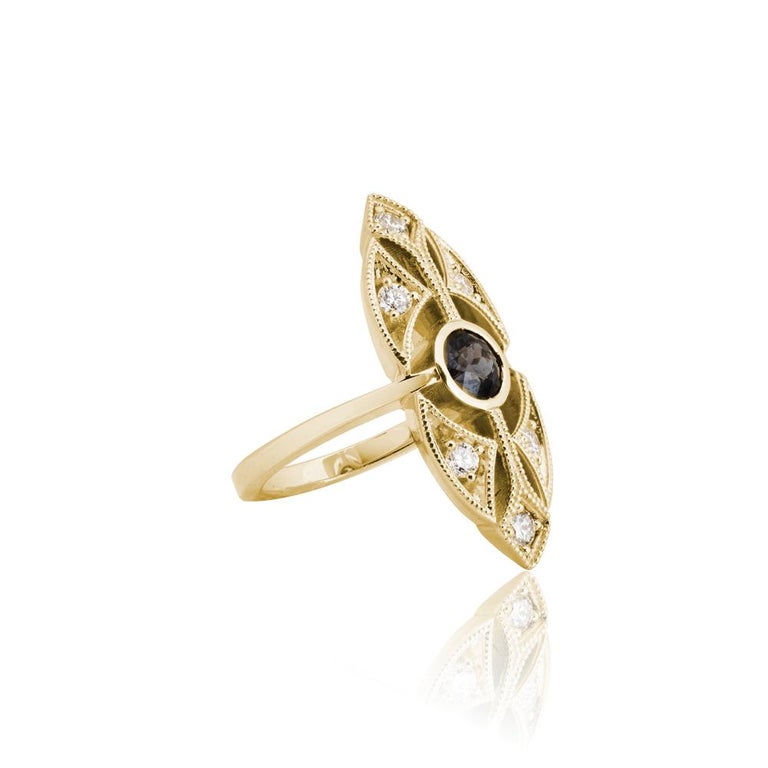 Sacred Geometry Medallion Ring For Sale at 1stDibs