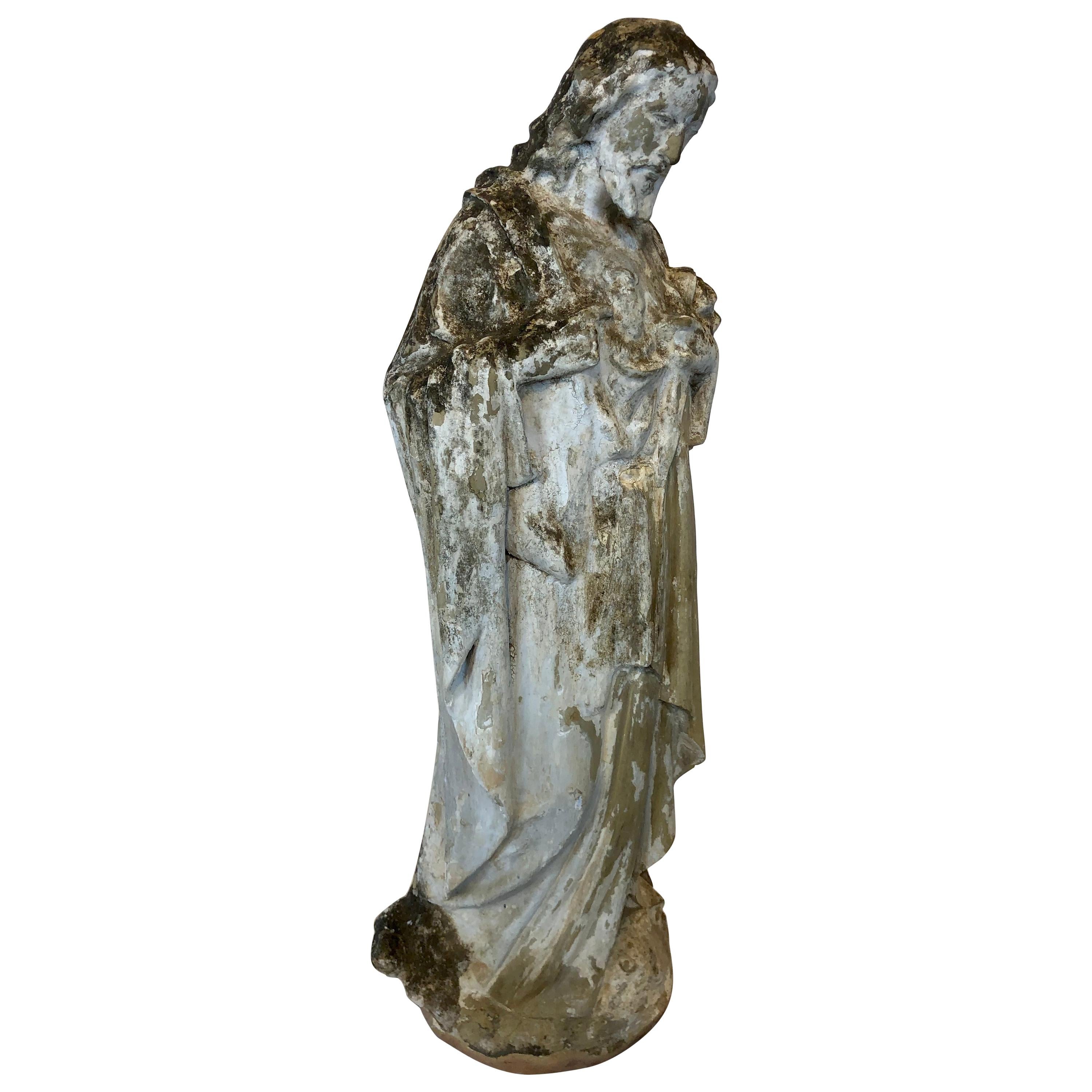 Sacred Heart of Jesus Terracotta Statue