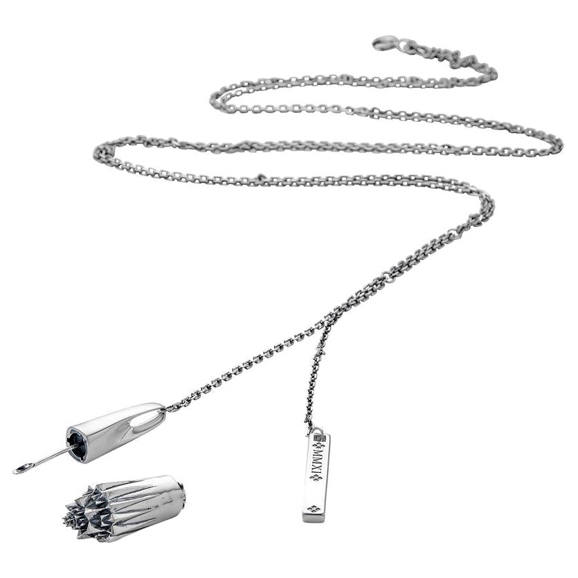Sacred Medicine Silver Necklace For Sale