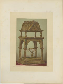 Sacred Splendor of the Reiche Kapelle Munich – Antique Chromolithograph, 1874