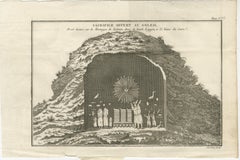 Sacrifice Offered to the Sun – Antique Engraving, Upper Egypt, c.1790