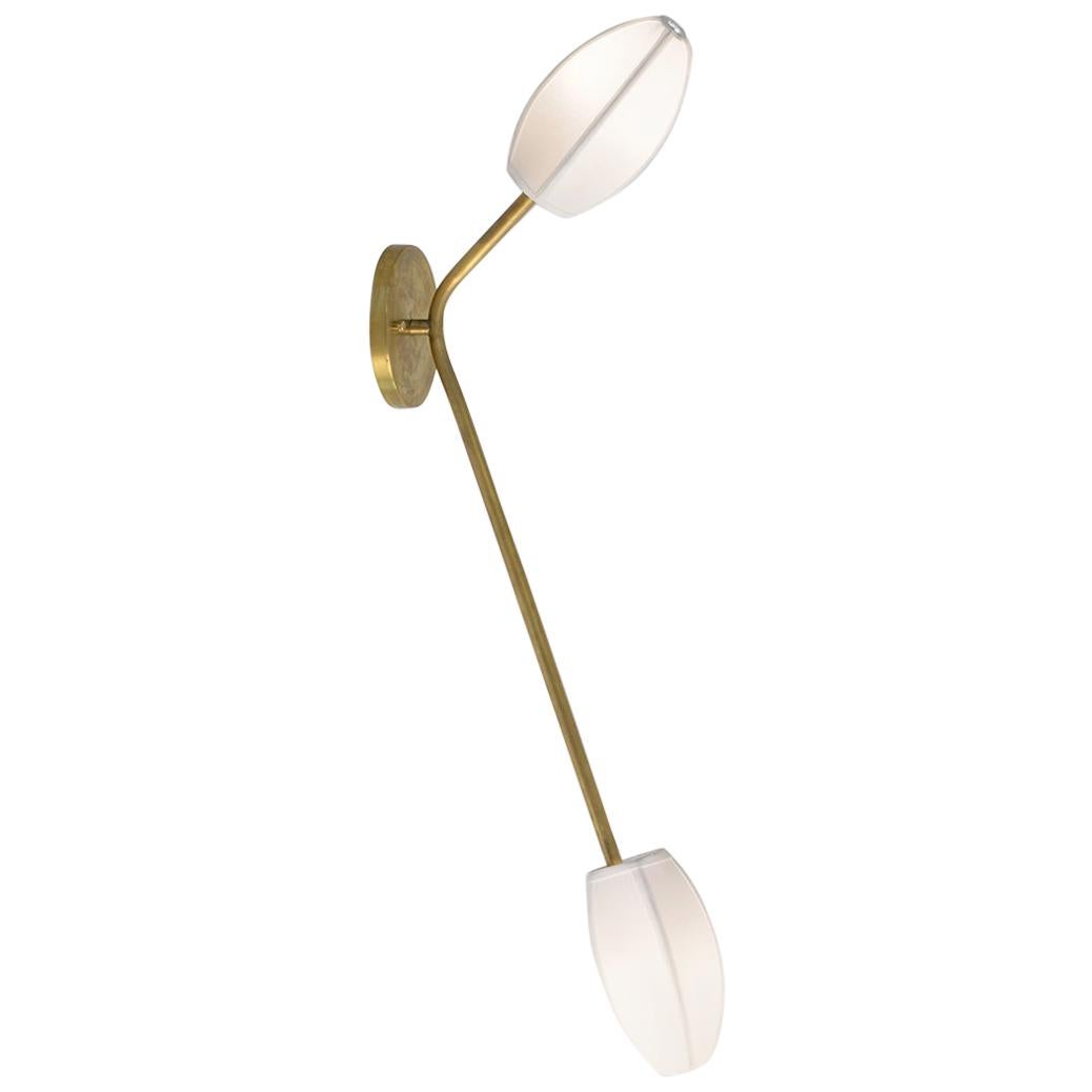 Sacurá - Brazilian contemporary wall lamp made of brass