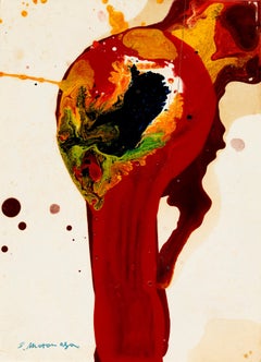 Work (1963), dipinto astratto di Sadamasa Motonaga