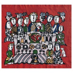 Sadao Watanabe Stampa originale a stencil, 1980 - L'Ultima Cena