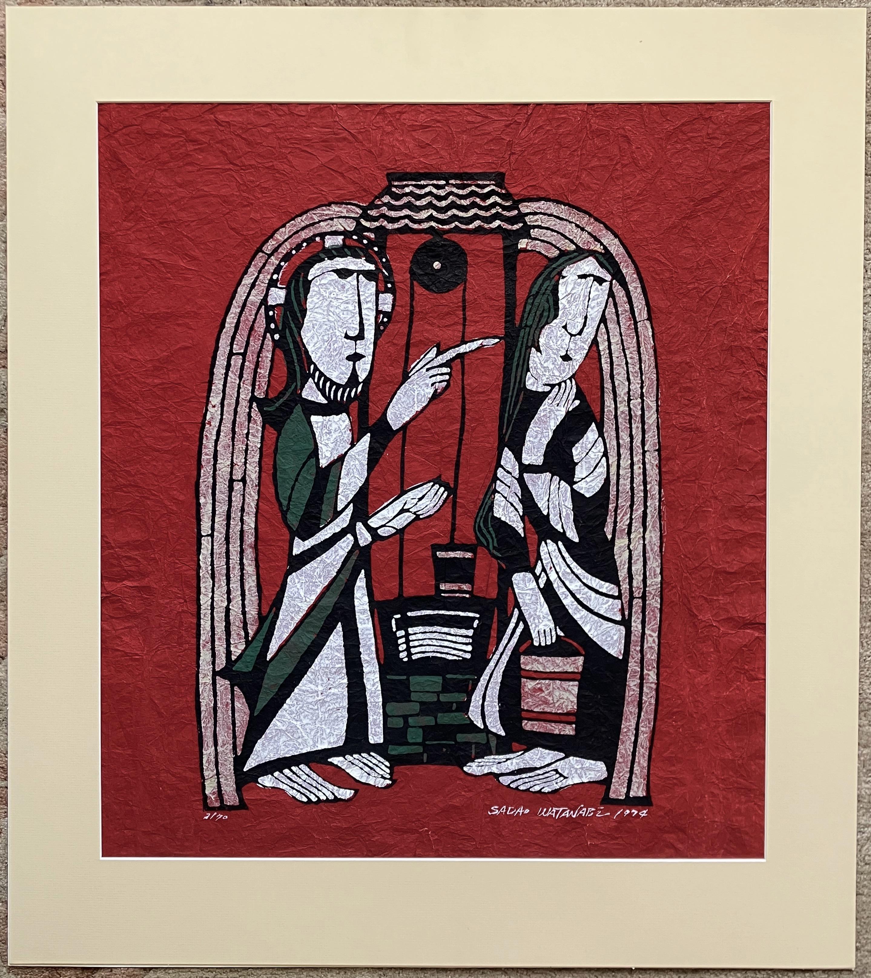 The Well at Samaria - Print by Sadao Watanabe.