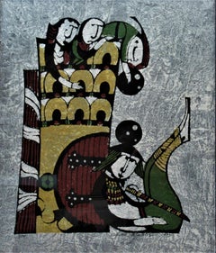 Three Men Defending a Fort