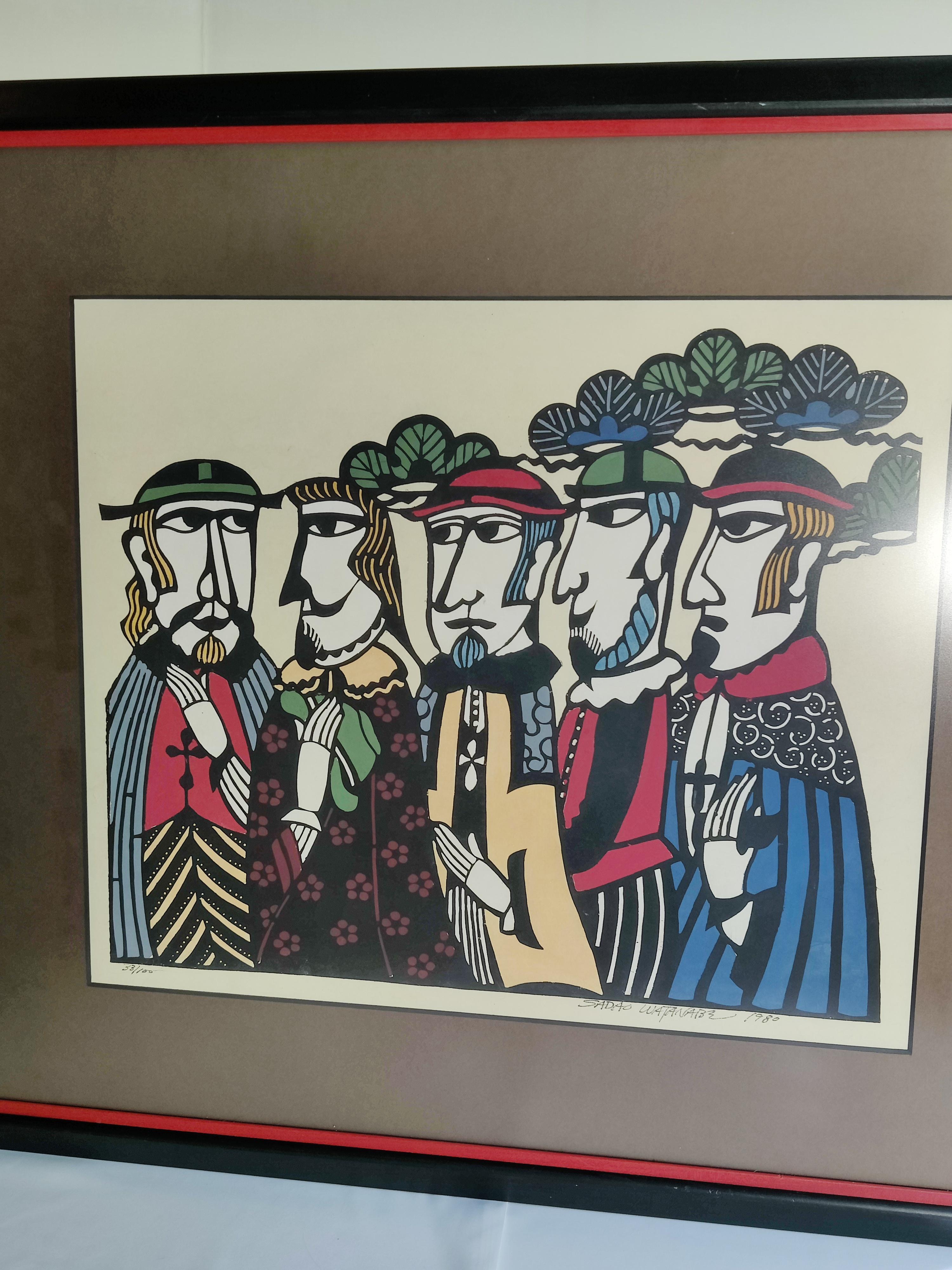 Folk Art Sadao Watanbe print 