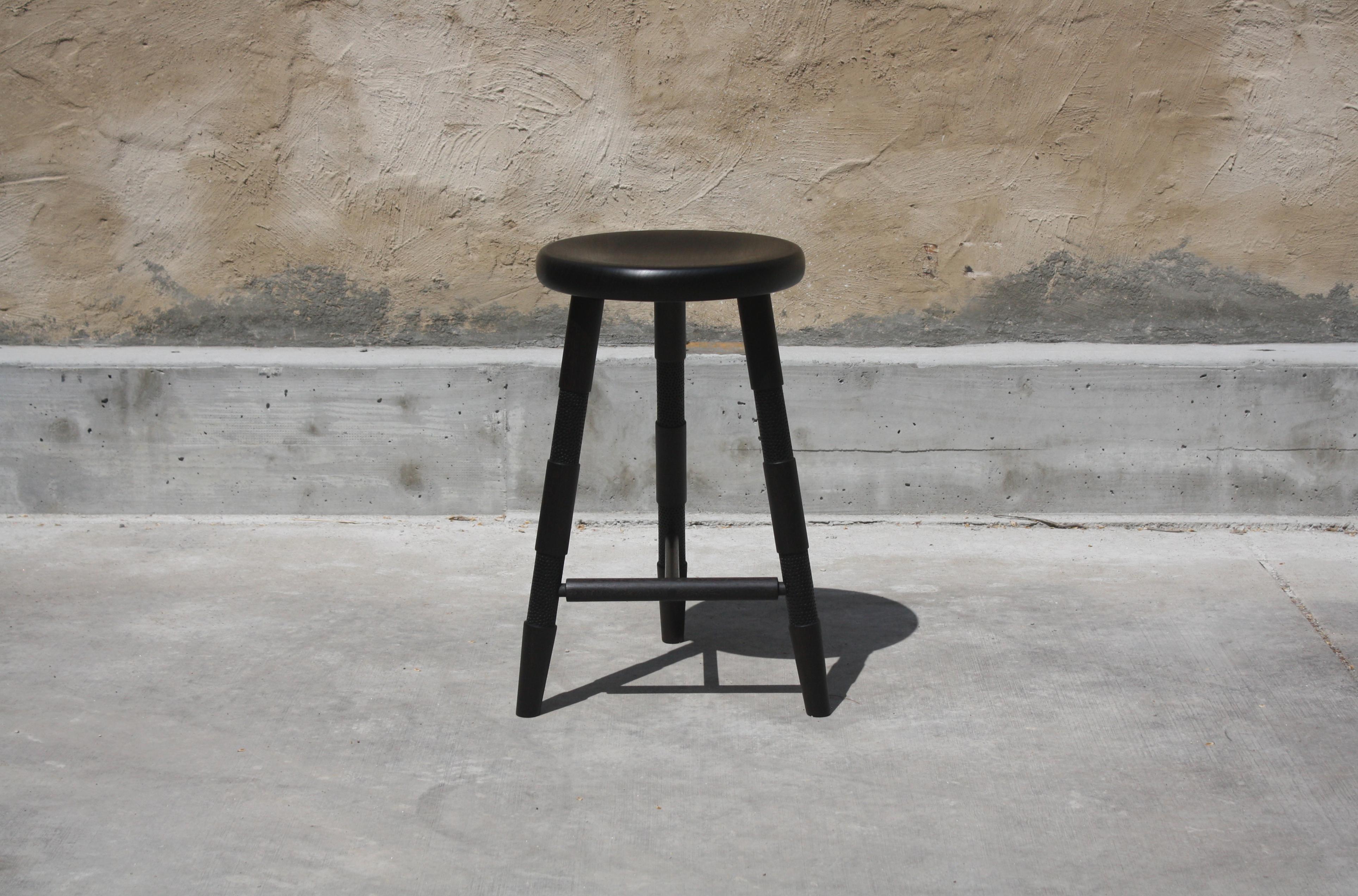 American Saddle Counter Stool by Laylo Studio For Sale