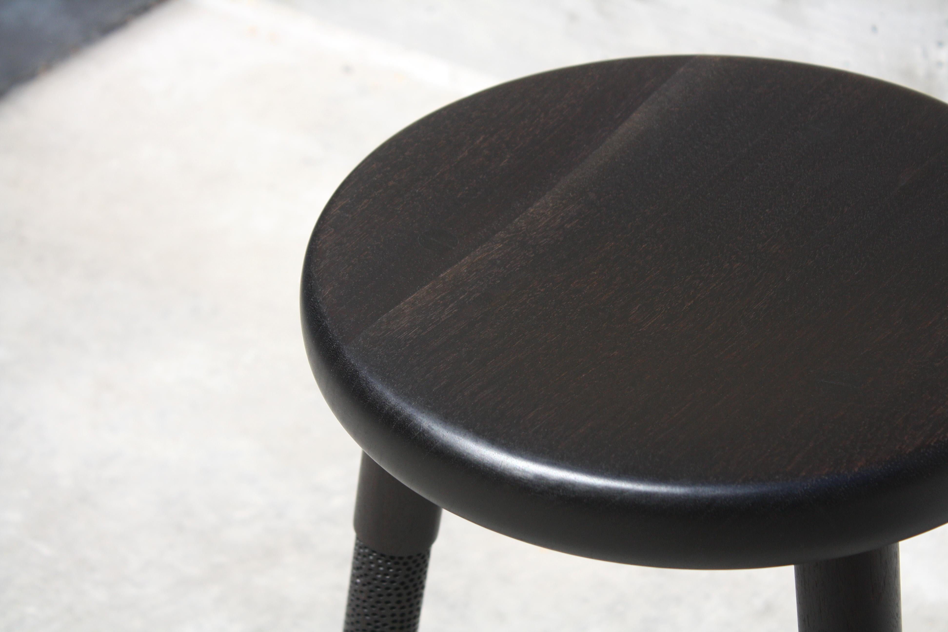 Saddle Counter Stool by Laylo Studio In New Condition For Sale In Geneve, CH