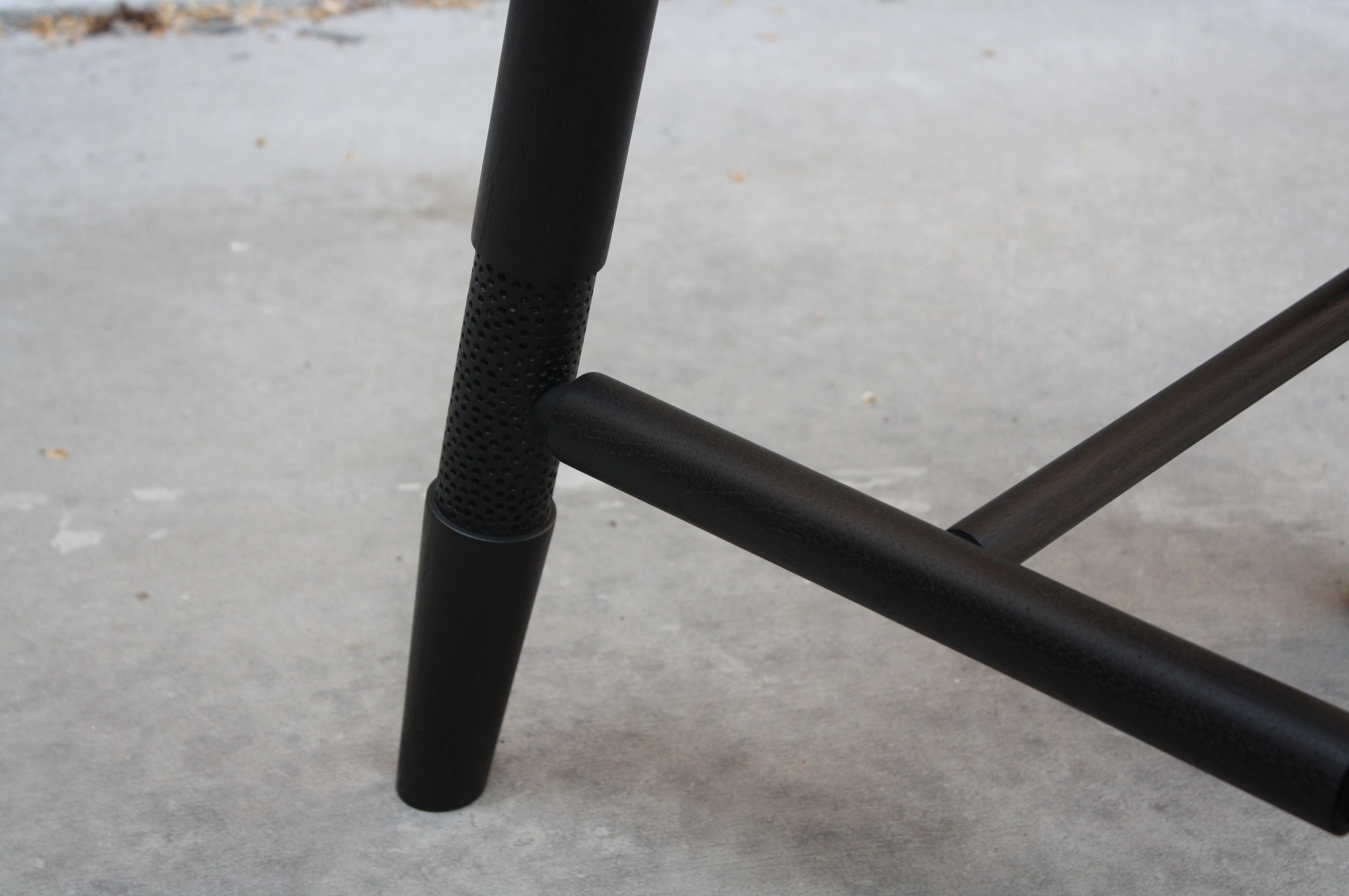 Contemporary Saddle Counter Stool by Laylo Studio For Sale