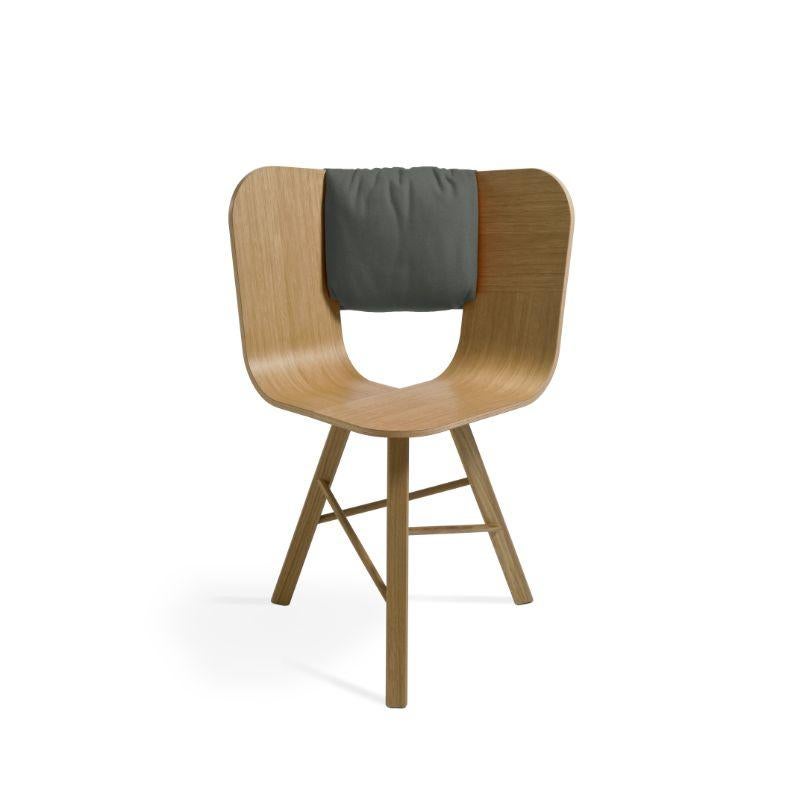 Modern Saddle Cushion, Grigio for Tria Chair by Colé Italia For Sale