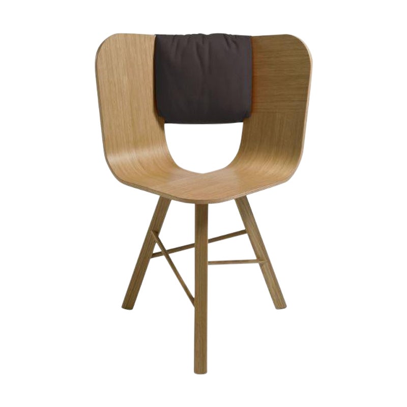 Saddle Cushion, Nero for Tria Chair by Colé Italia
