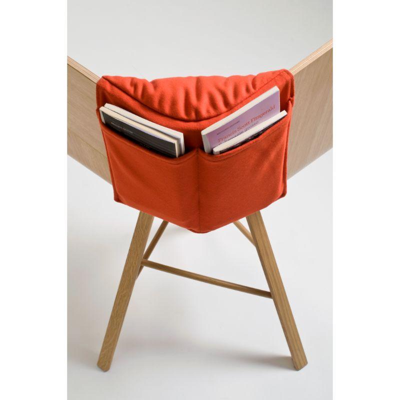 Modern Saddle Cushion, Orange for Tria Chair by Colé Italia For Sale