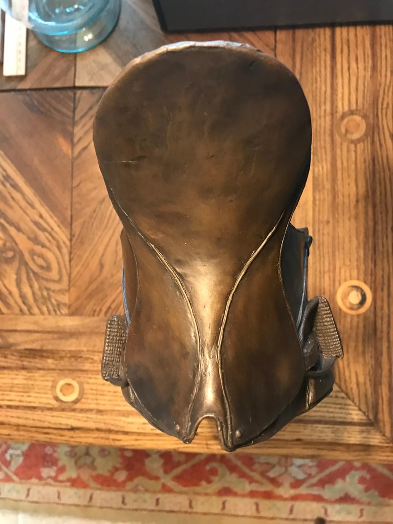 Saddle Dressage Sculpture Bronze Decorative at 1stDibs