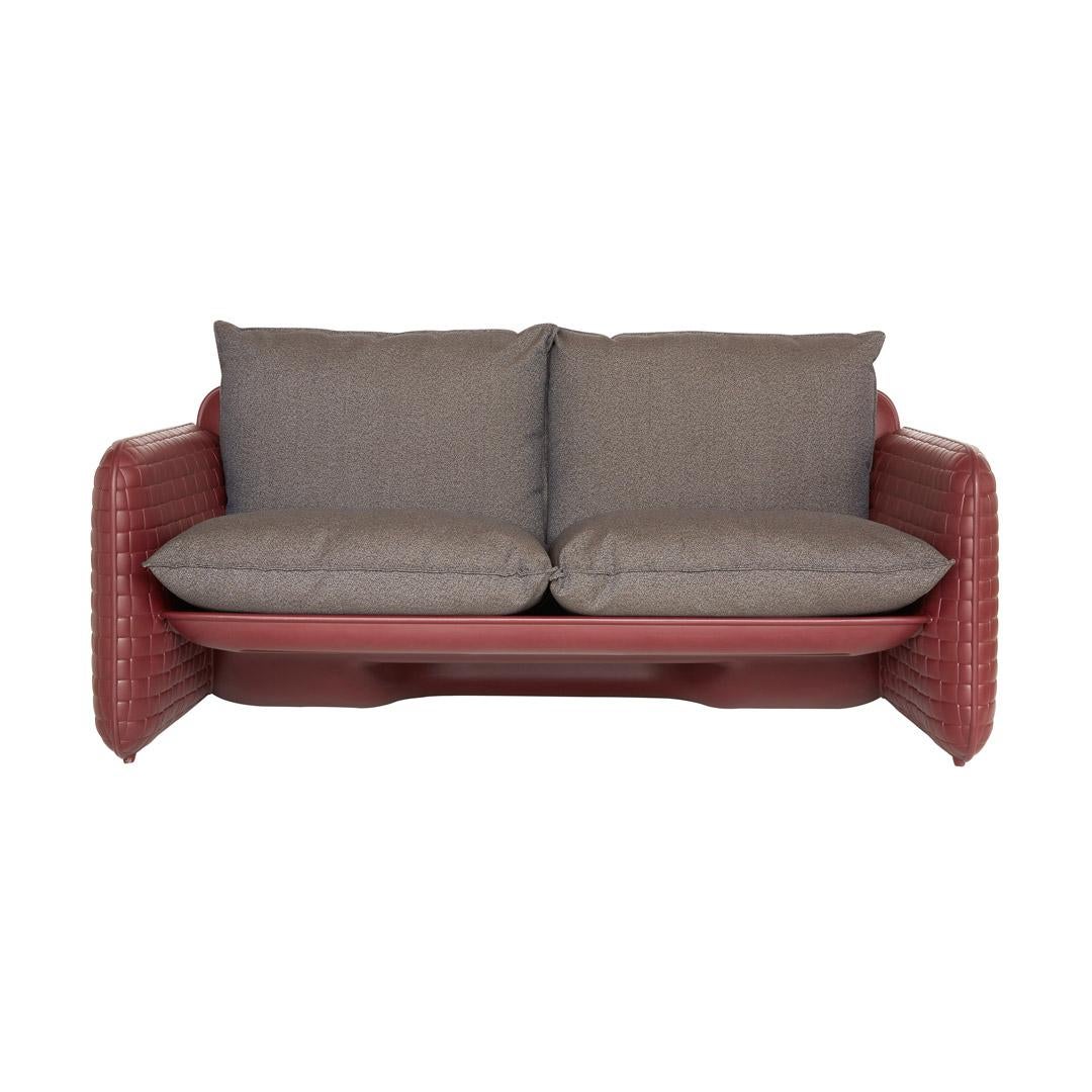 Canapé Mara en cuir sellier de Lorenza Bozzoli en vente 4