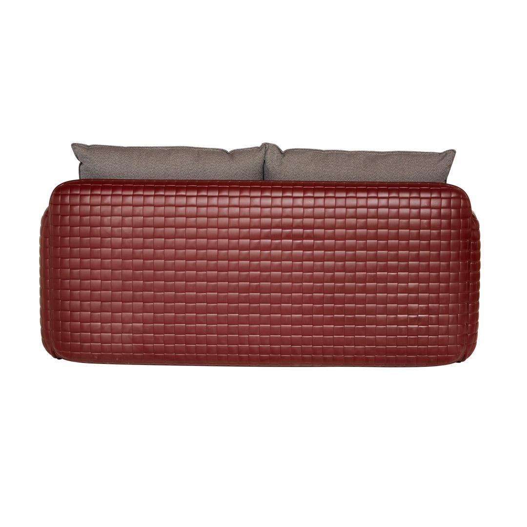 Canapé Mara en cuir sellier de Lorenza Bozzoli en vente 6