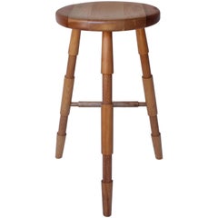 Saddle, Modern Wood Counter Stool or Bar Stool