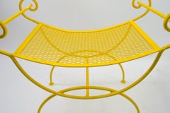 Saddle Seat Wrought Iron Vanity Bench