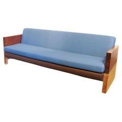 Saddle Shoe Couch with Fabric Cushion