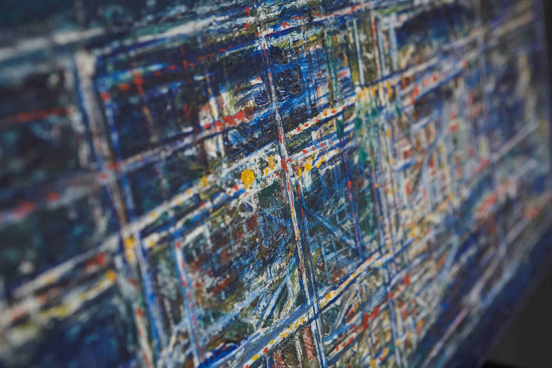 Scaffolding - Abstract Expressionist Painting by Sadie Hayms