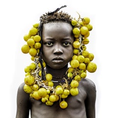 "Mursi Boy Portrait" Photography 30" x 30" inch Edition 1/7 by Safaa Kagan