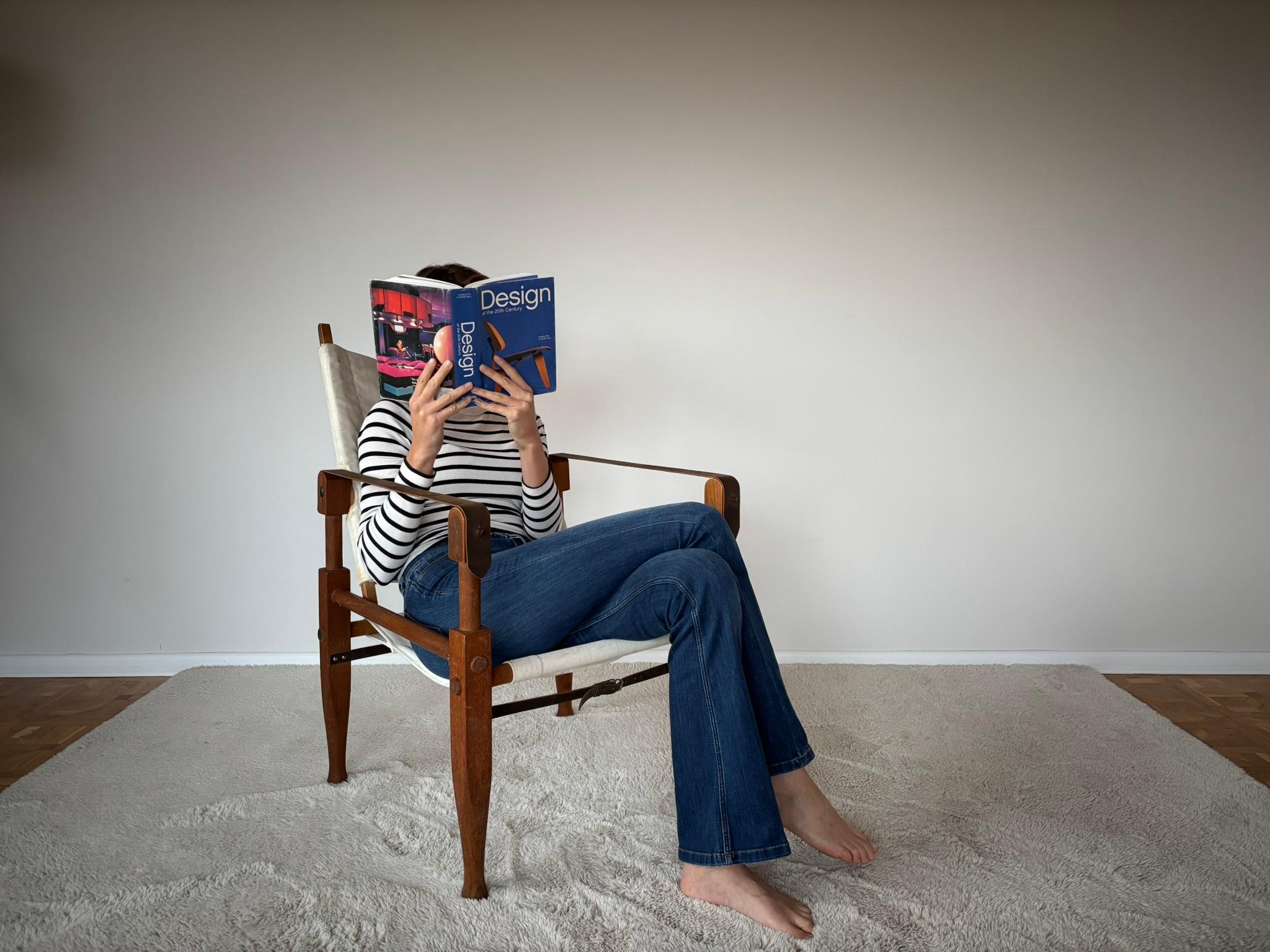 Safari Armchair by Wilhelm Kienzle attributed to Wohnbedarf, Switzerland, 1950s For Sale 3
