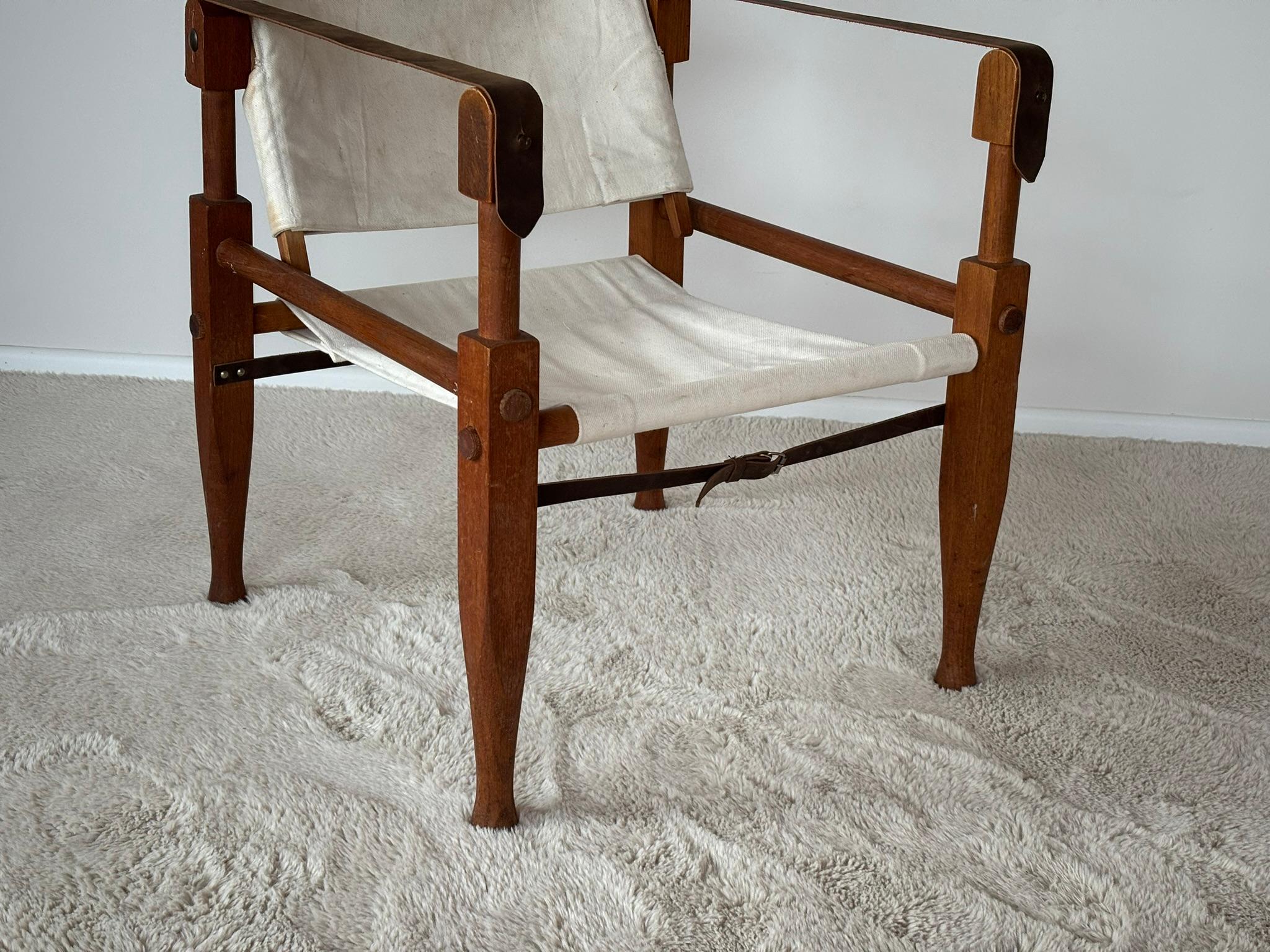 Safari Armchair by Wilhelm Kienzle attributed to Wohnbedarf, Switzerland, 1950s For Sale 4