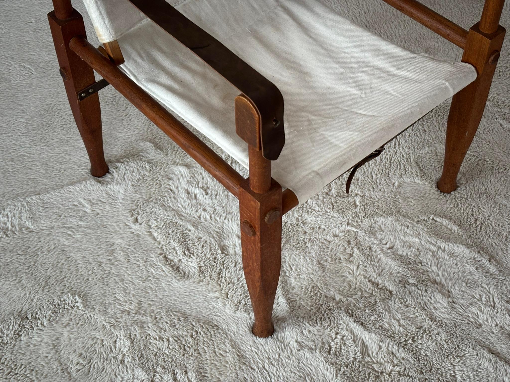 Safari Armchair by Wilhelm Kienzle attributed to Wohnbedarf, Switzerland, 1950s For Sale 5