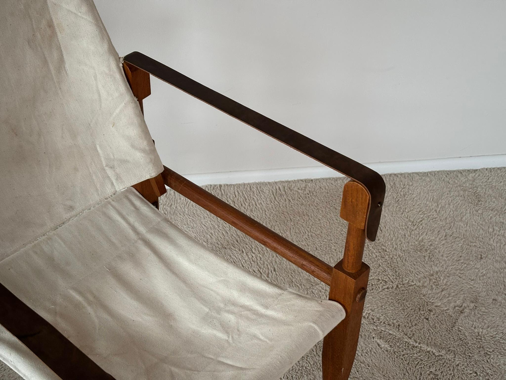 Safari Armchair by Wilhelm Kienzle attributed to Wohnbedarf, Switzerland, 1950s For Sale 6