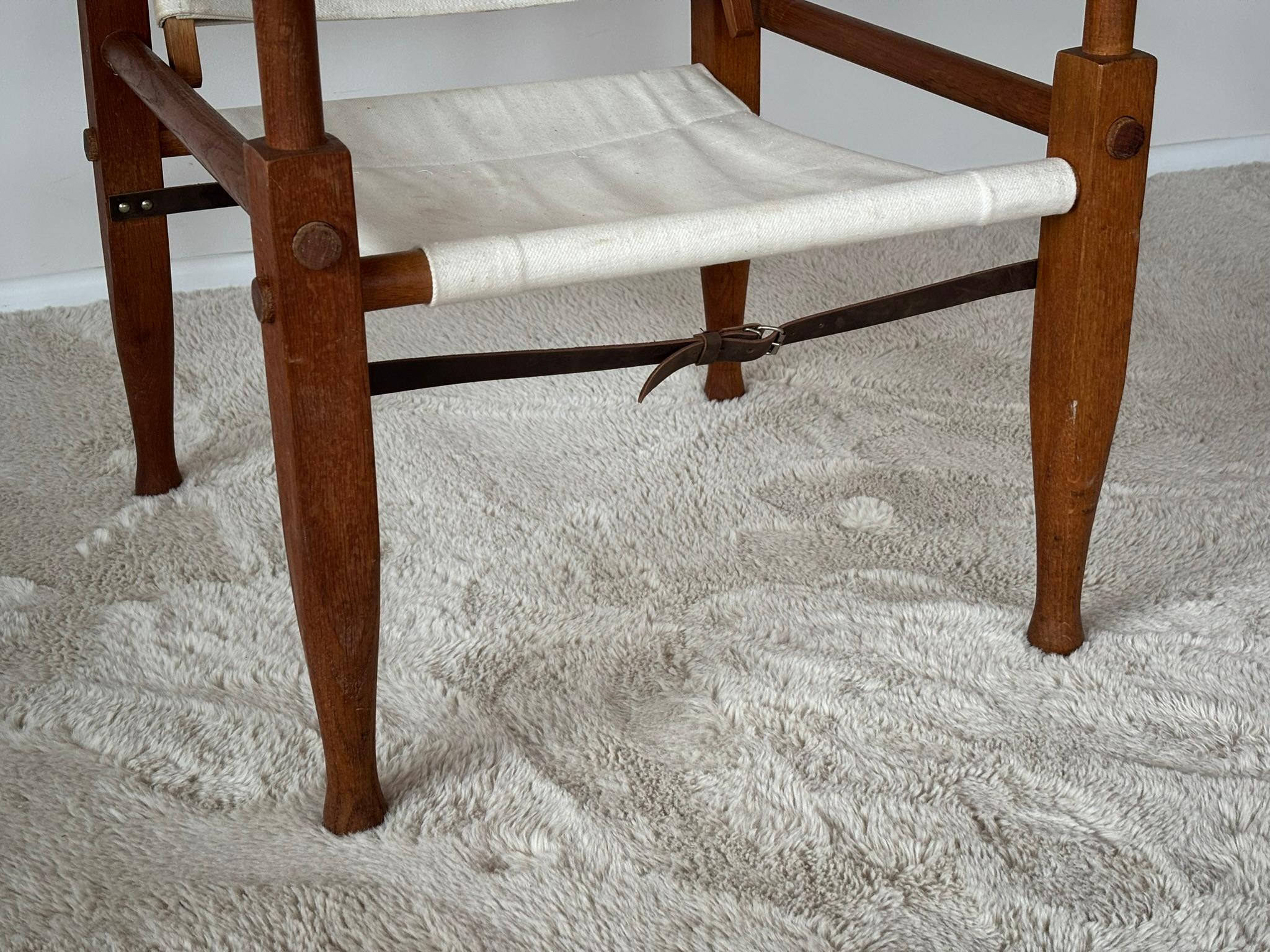 Safari Armchair by Wilhelm Kienzle attributed to Wohnbedarf, Switzerland, 1950s For Sale 8