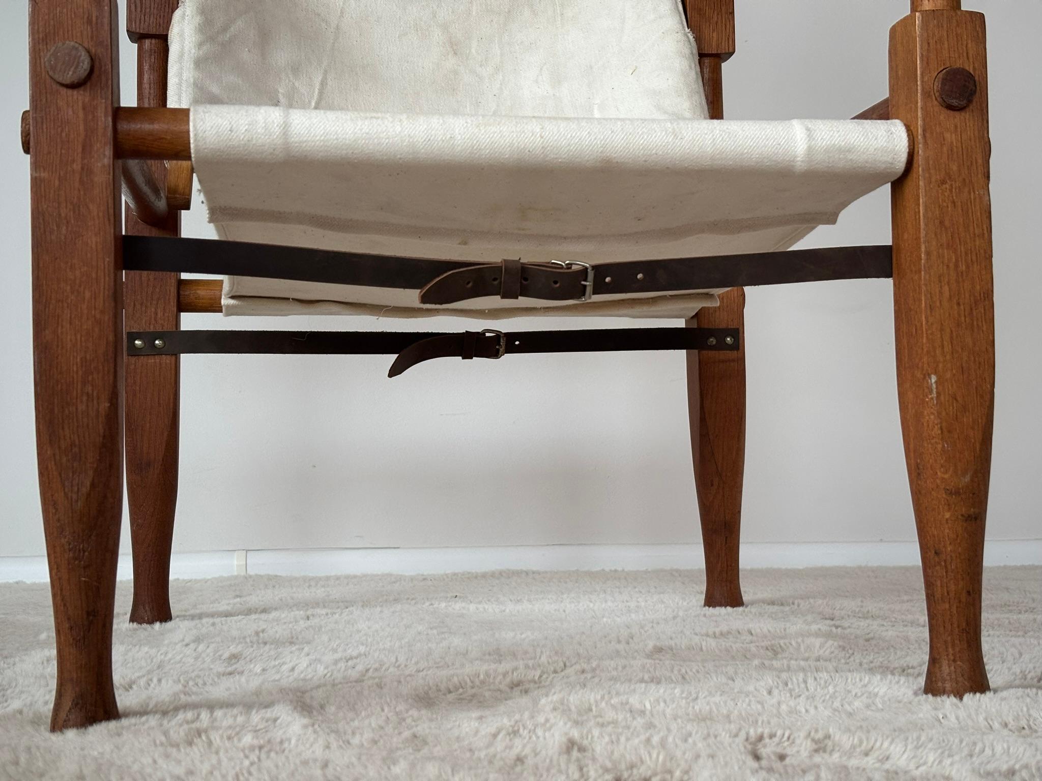 Safari Armchair by Wilhelm Kienzle attributed to Wohnbedarf, Switzerland, 1950s For Sale 9