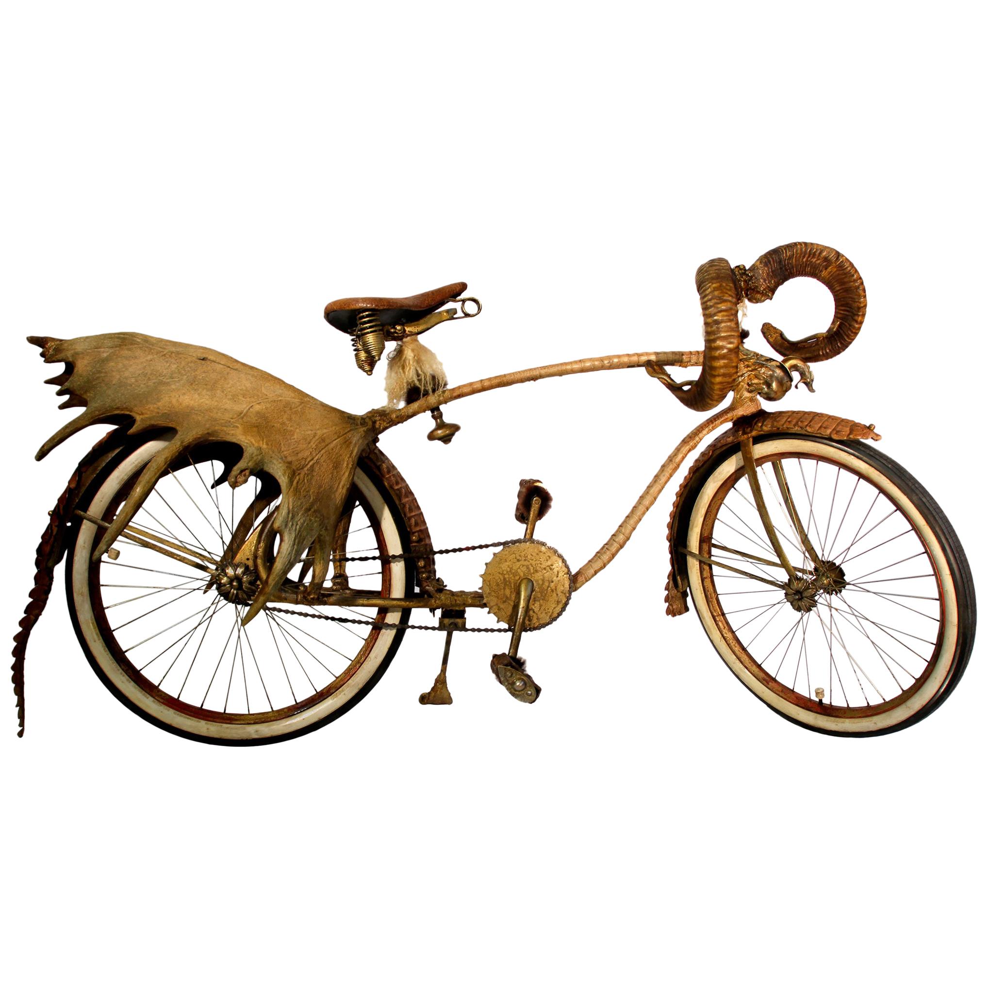 Safari-Fahrrad Original Twin 1920 Elgin Modell mit Hornen
