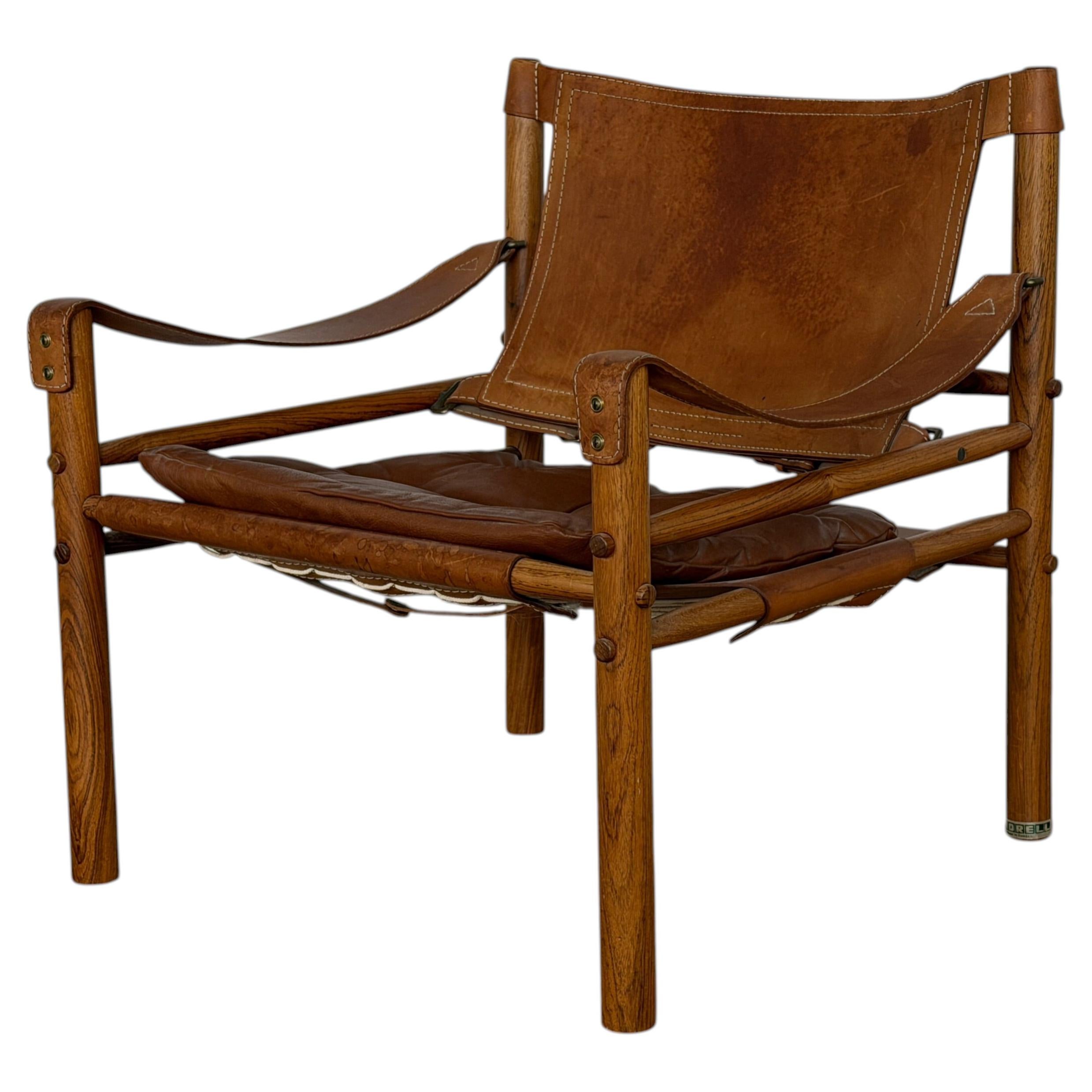 Silla «Safari», diseñada por Arne Norell para Norell Möbler, Suecia, década de 1960