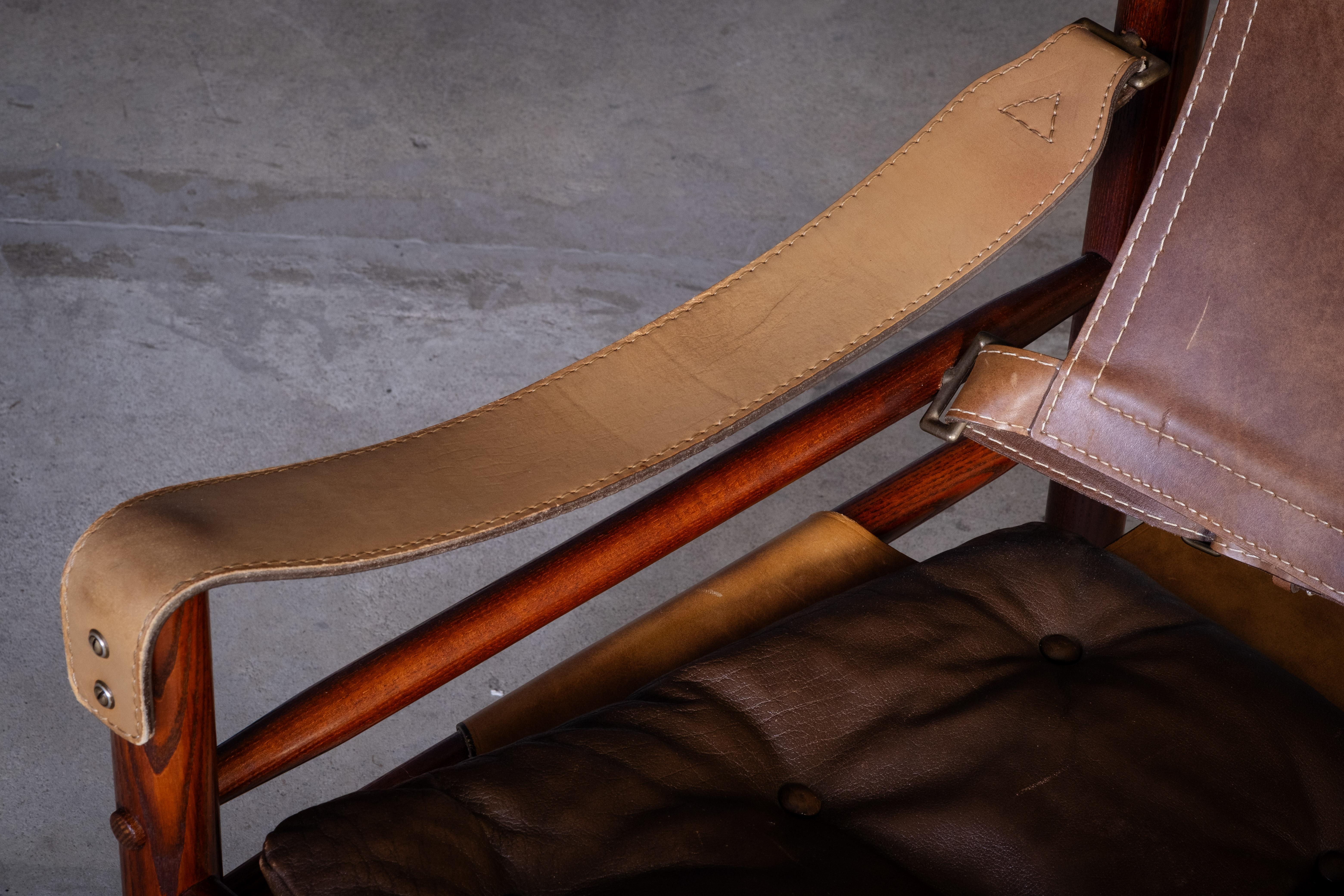 Danish Safari Chair by Arne Norell Sweden, 1960s For Sale