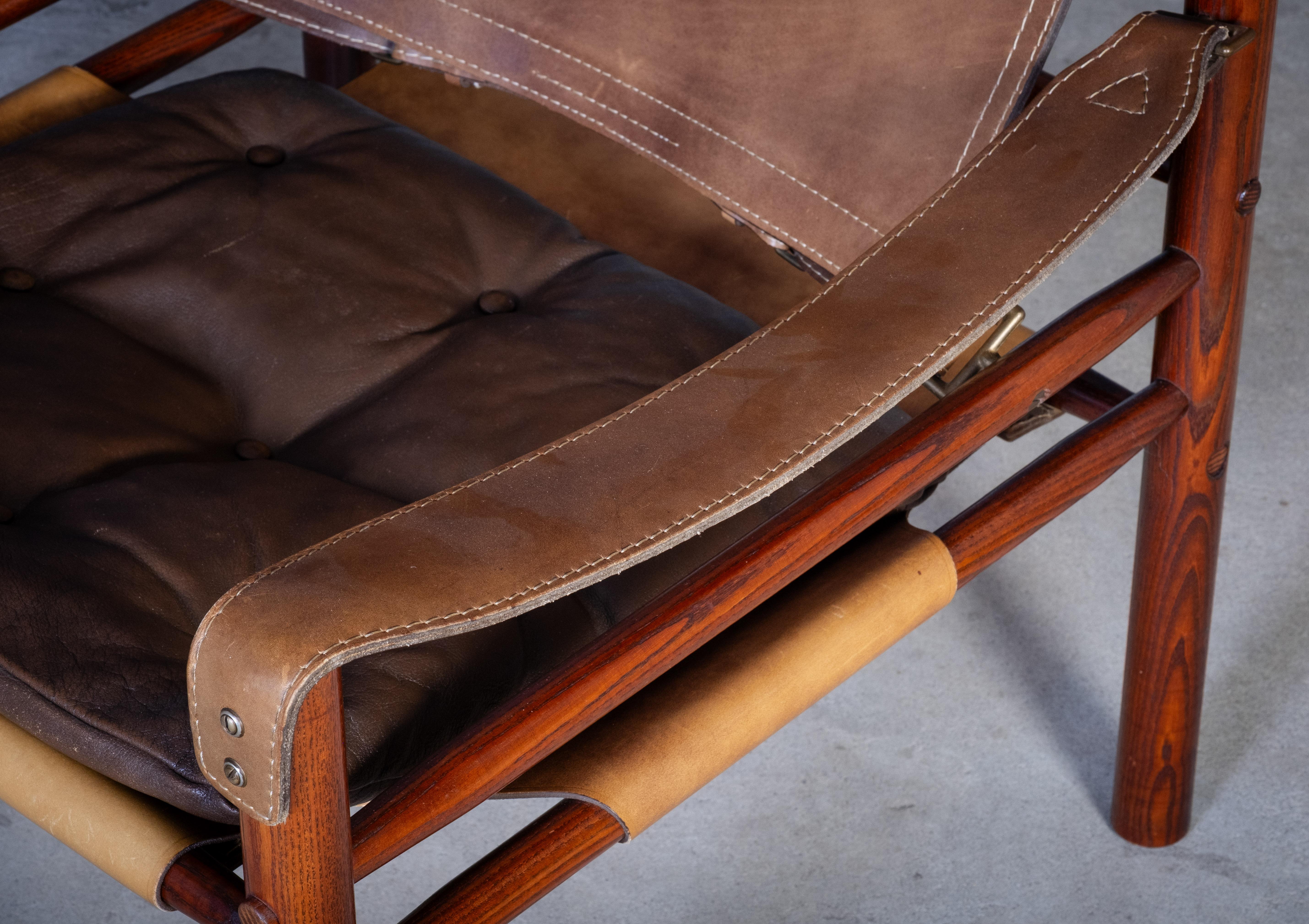 Safari Chair by Arne Norell Sweden, 1960s In Good Condition For Sale In Nørre Aaby, DK