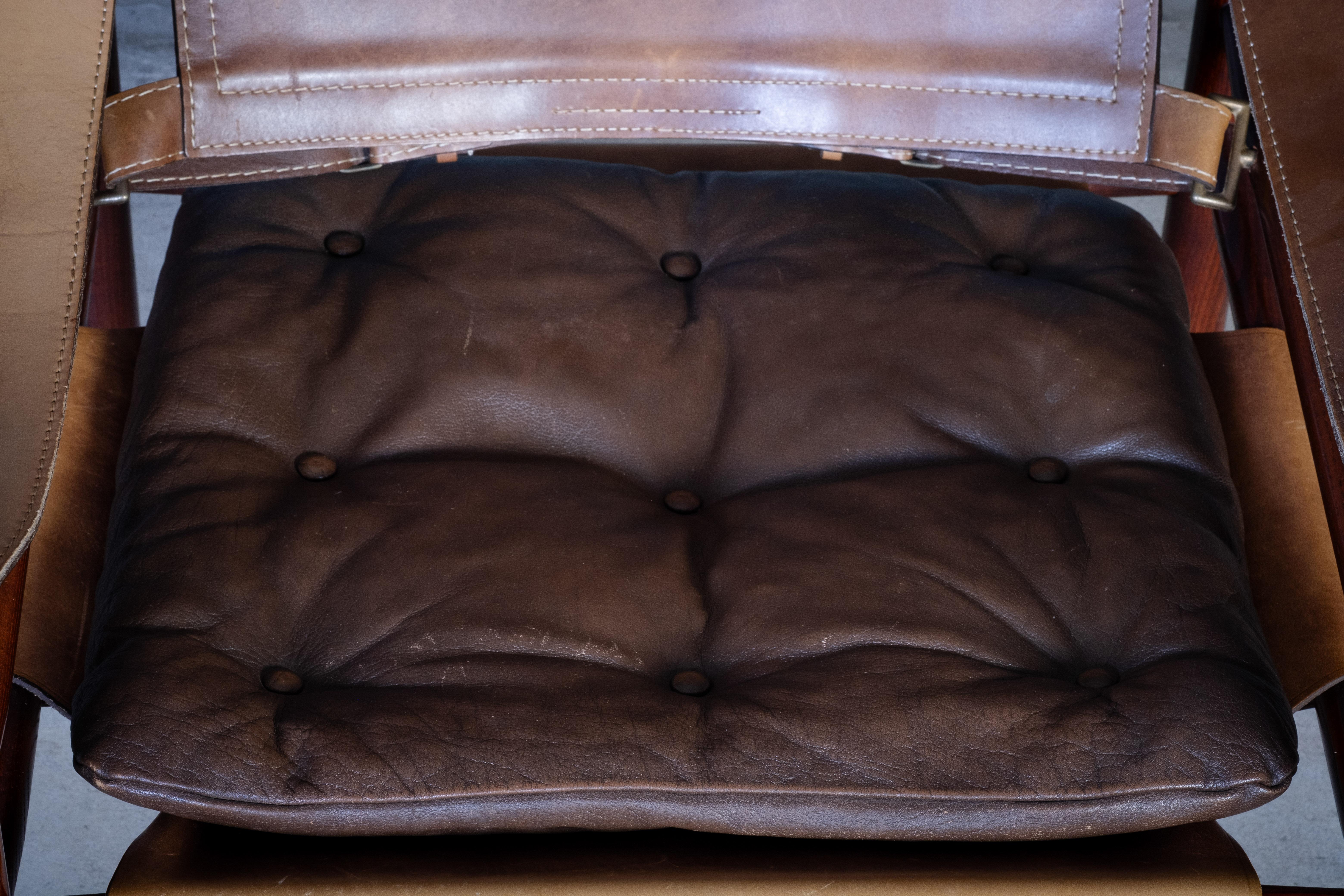 Safari Chair by Arne Norell Sweden, 1960s For Sale 2