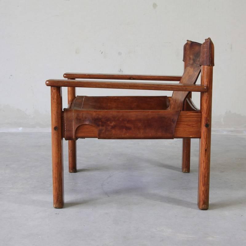 Safari Chair by Bernt Petersen, 1970 In Good Condition For Sale In Berlin, DE