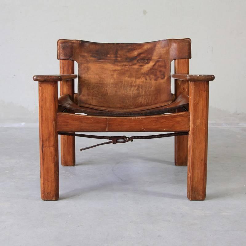 Late 20th Century Safari Chair by Bernt Petersen, 1970 For Sale