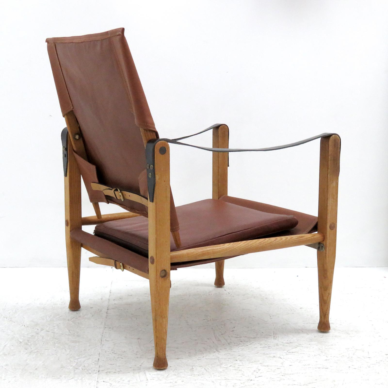 Scandinavian Modern Safari Chair by Kaare Klint, 1969