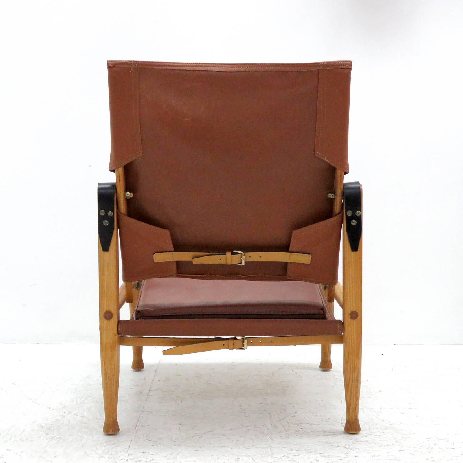 Scandinavian Modern Safari Chair by Kaare Klint, 1969