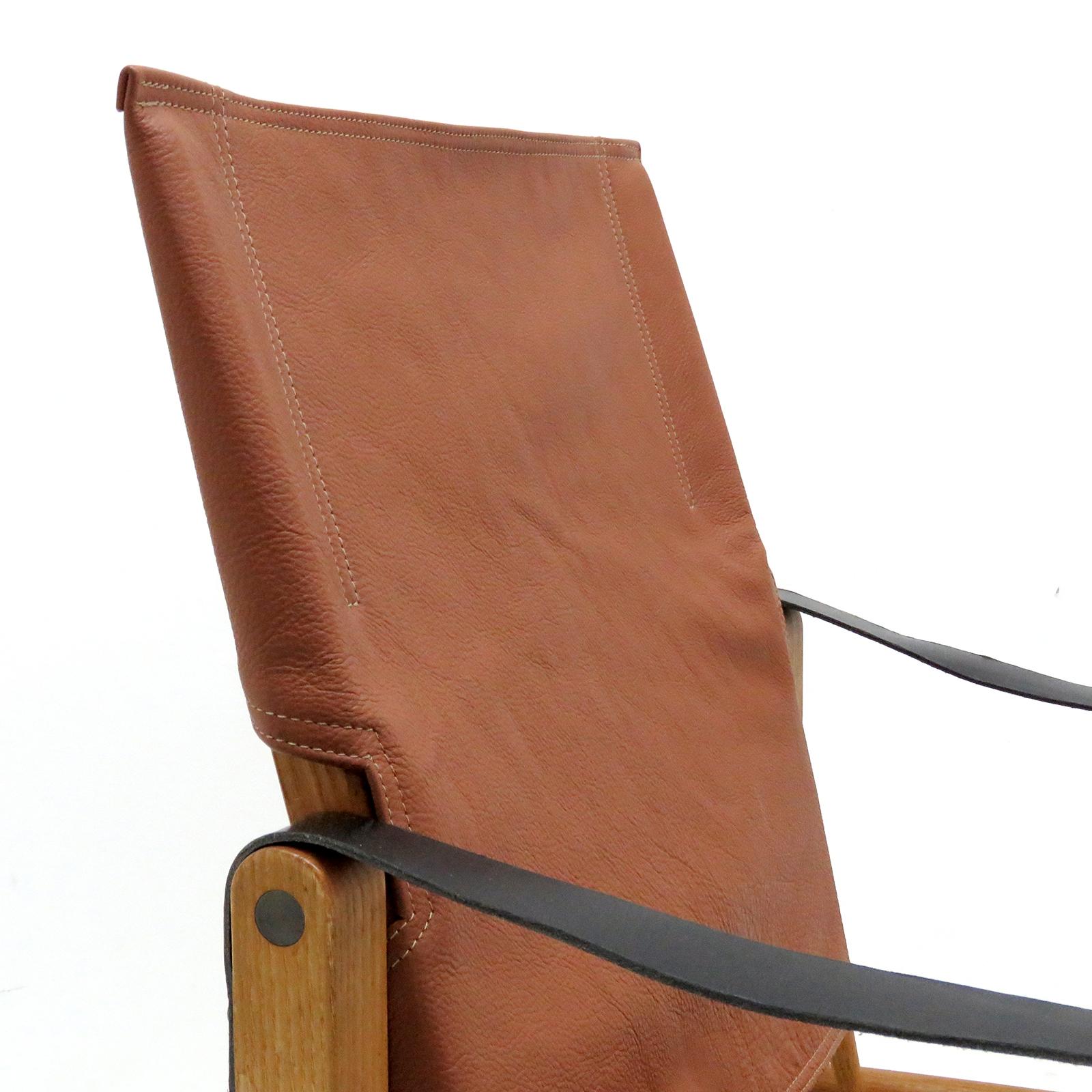 Leather Safari Chair by Kaare Klint, 1969