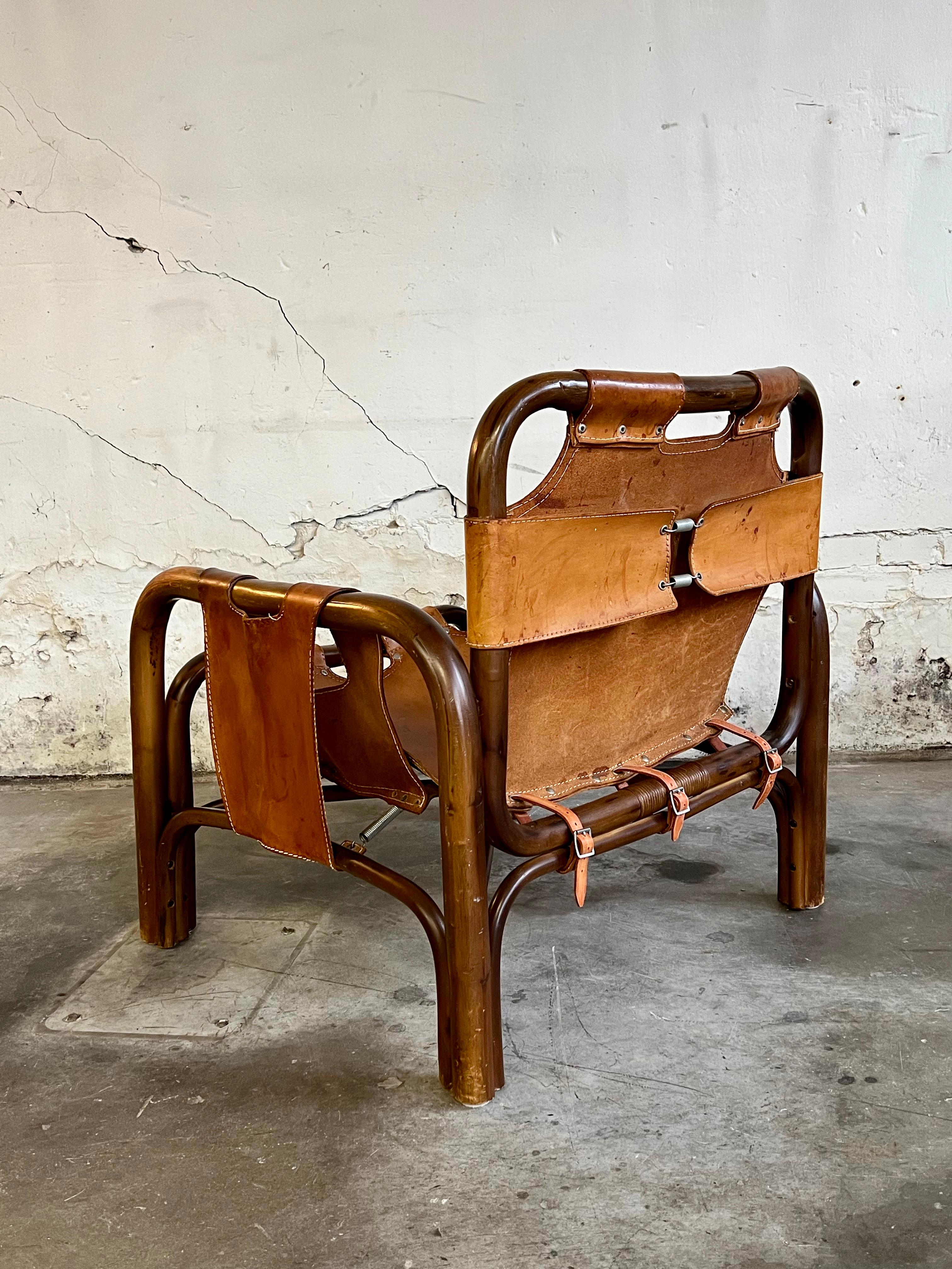 Safari chair by Tito Agnoli, Italy 1960 In Good Condition For Sale In Amstelveen, NL