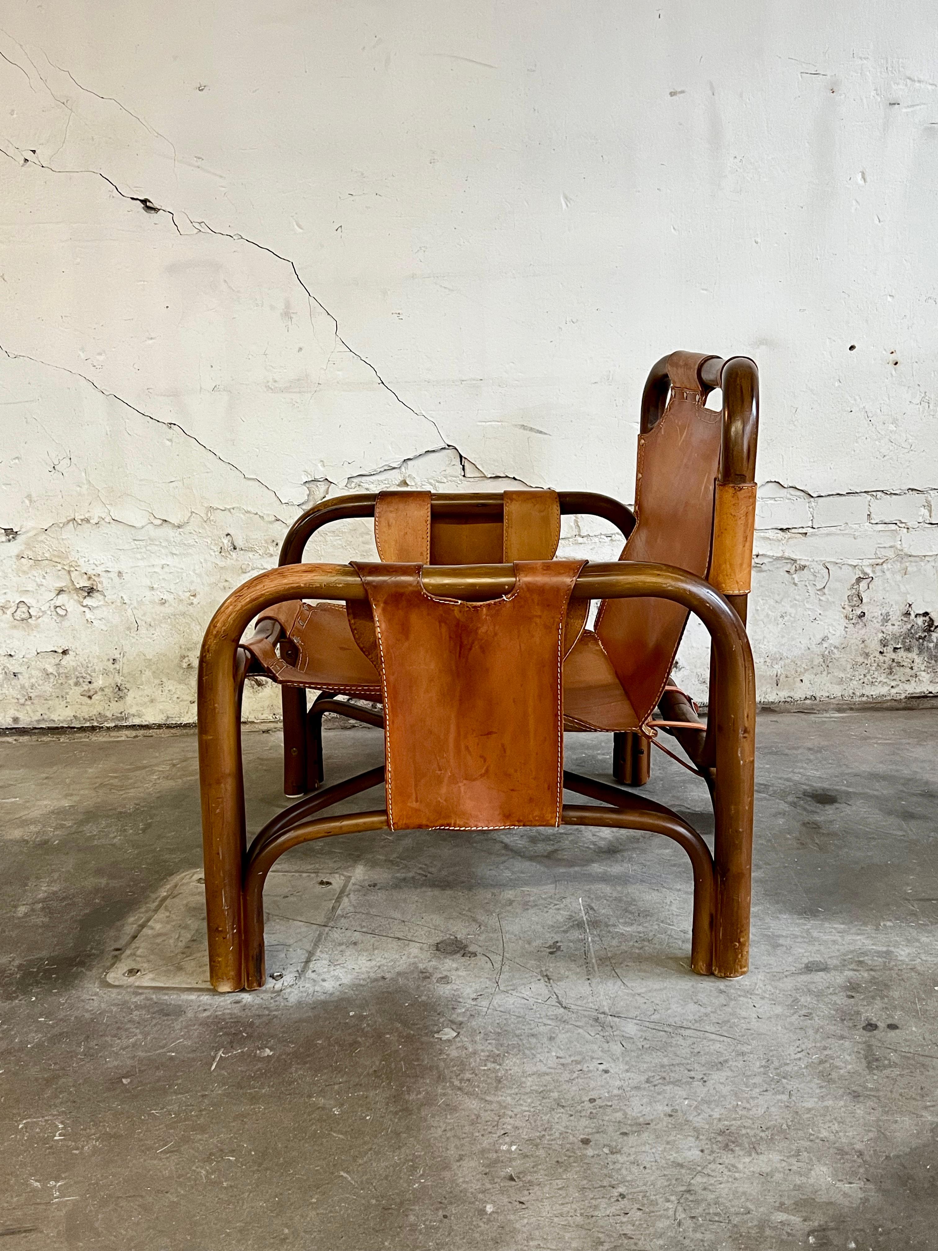 20th Century Safari chair by Tito Agnoli, Italy 1960 For Sale