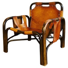 Vintage Safari chair by Tito Agnoli, Italy 1960