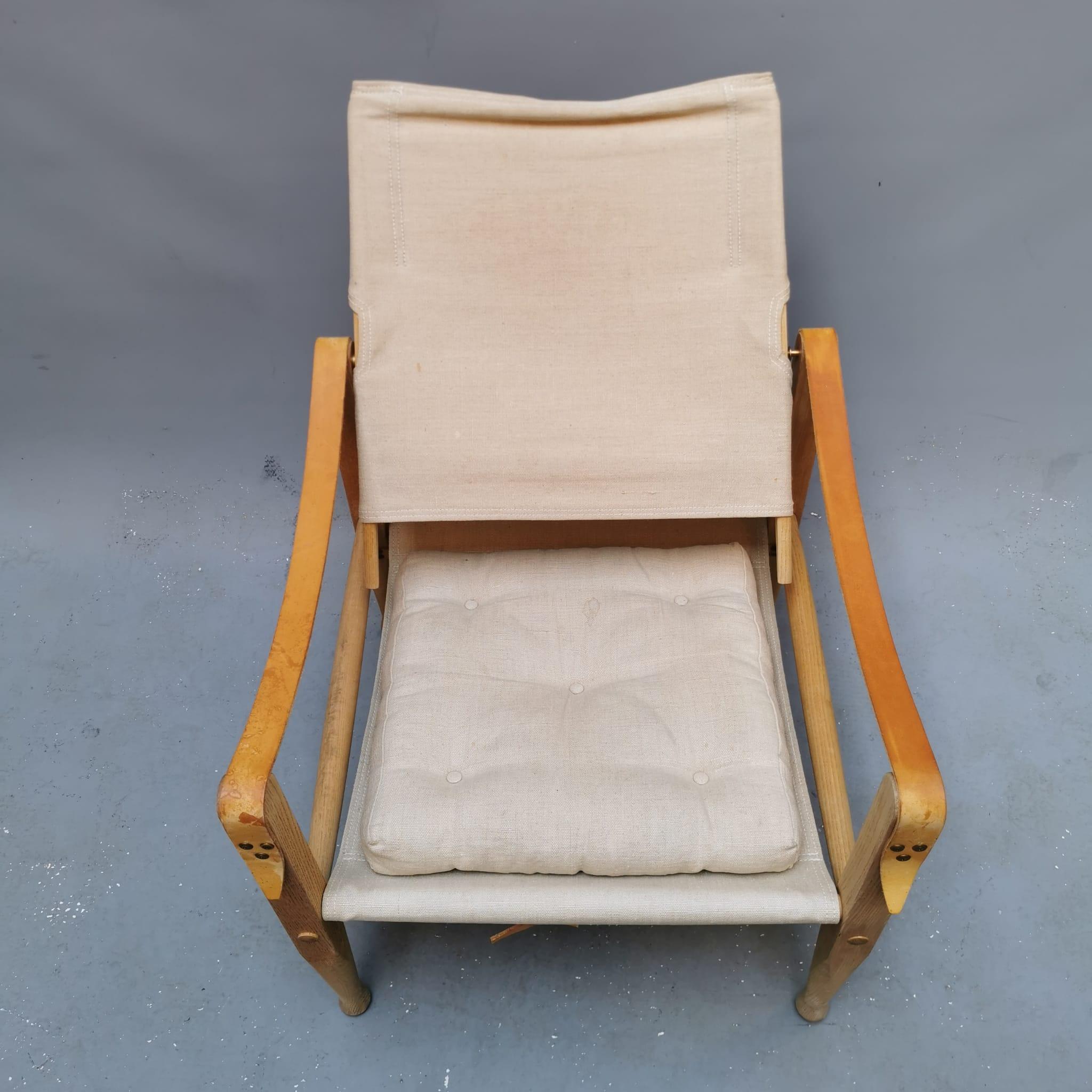 Mid-20th Century Safari Chair, Kaare Klint, Rasmussen  For Sale
