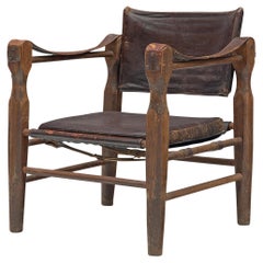 Safari Chair with Sculptural Wooden Frames