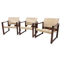 Safari Chairs by Karin Mobring, 1980s, set of 3
