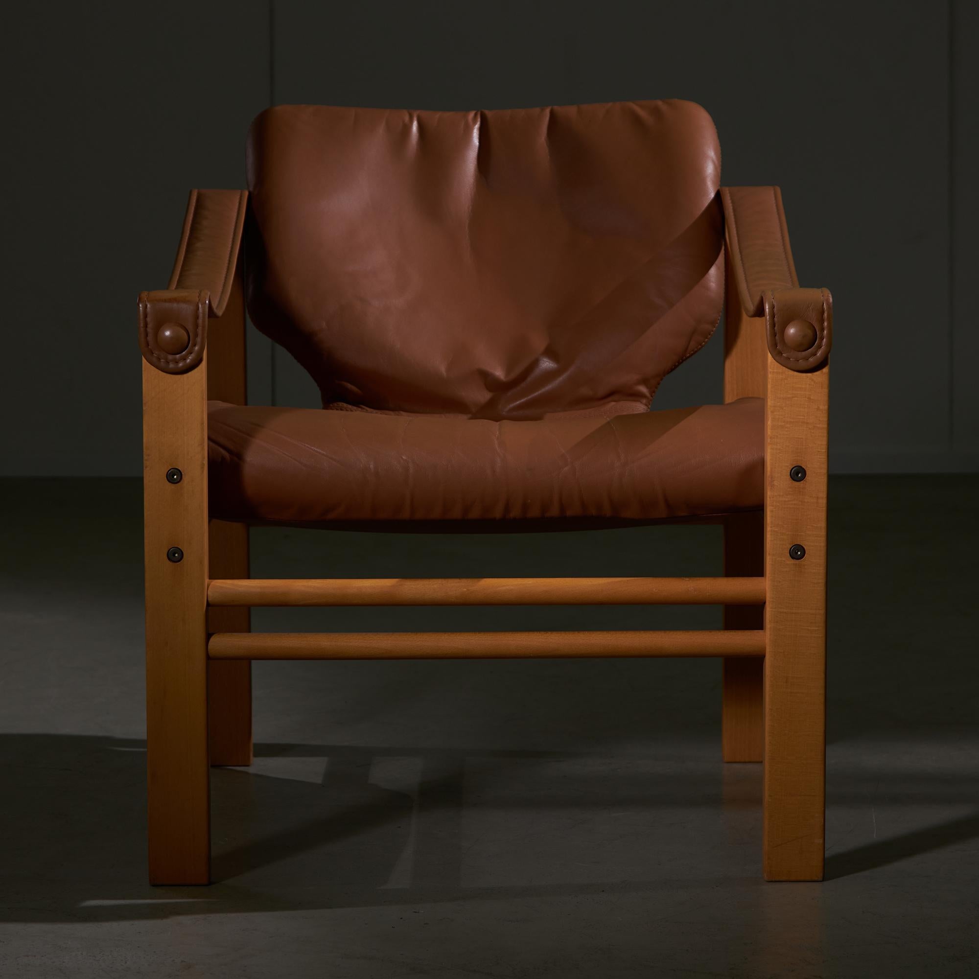 Mid-Century Modern Safari Chairs by Maurice Burke for Skippers Mobler, 1960s. 2 pieces