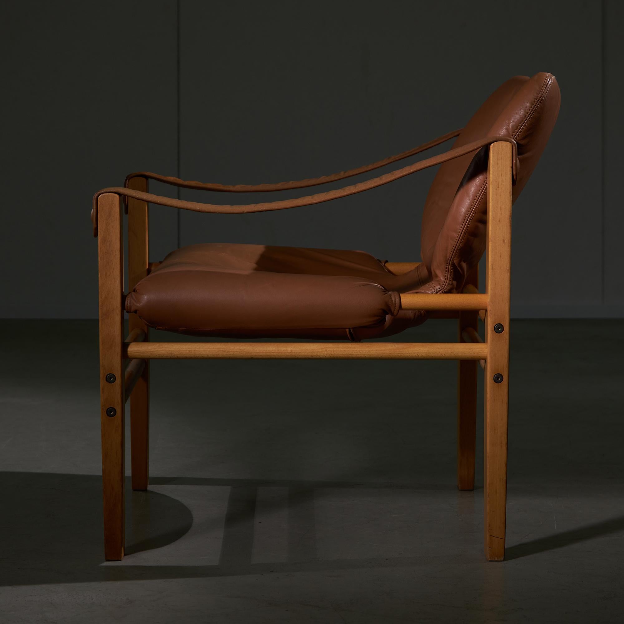 20th Century Safari Chairs by Maurice Burke for Skippers Mobler, 1960s. 2 pieces